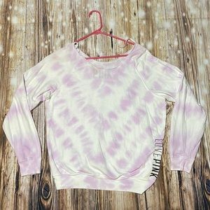 Victoria’s Secret PINK Tie-Dye Scooped Crew Neck Sweatshirt